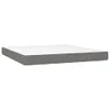 vidaXL Boxspringbett mit Matratze Dunkelgrau 160x200 cm Produktbild-Vorschau 6