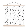 MuchoWow® Textilposter Schwarz - Punkte - Design - Weiß Produktbild-Vorschau 1