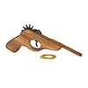 Relaxdays Gummiband Pistole, Spielzeugpistole aus Holz, mit Produktbild-Vorschau 1