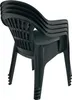 A stack of dark green plastic garden chairs. Náhled obrázku produktu