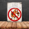 Metallschild mit Spruch: Kein Hundeklo! Metallschild Produktbild-Vorschau 4