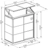 Palram - Canopia Kunststoff Aluminium Anlehngewächshaus Produktbild-Vorschau 7