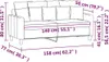 vidaXL 2-Sitzer-Sofa Dunkelgrau 140 cm Stoff Produktbild-Vorschau 7