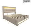 Flieks Polsterbett 180x200cm mit Ladefunktion (USB & Produktbild-Vorschau 7