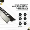 Anpassungsprofil Edelstahl Übergang Fliesenleiste Profil Produktbild-Vorschau 2