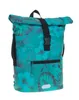 A teal backpack with a floral pattern. Produktbild-Vorschau
