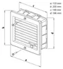 Ventilatierooster Haco met rolgordijn VM- 150 x 200 mm UB- Productafbeelding-voorbeeld 6