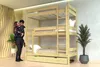 Etagenbett 4 Plätze 90X190 holz ABC - Honig Produktbild-Vorschau 2