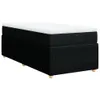 Boxspringbett mit Matratze Schwarz 100x200 cm Stoff Produktbild-Vorschau 1