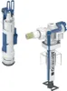 Two plumbing valves for a toilet cistern, shown against a white background. Produktbild-Vorschau