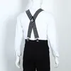 Hosenträger Schwarz Weiß Muster X Form 5 cm Produktbild-Vorschau 7