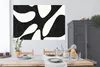 MuchoWow® Poster Pflanze - Schwarz - Minimalismus 180x120 Produktbild-Vorschau 3