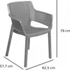 Zahradní židle Keter Elisa - 57,7 x 62,5 x 79 cm - grafit Náhled obrázku produktu 9