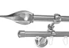 Gardinenstange Rohr und Innenlauf Edelstahl Look, Metall, Produktbild-Vorschau 1