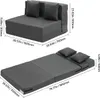 VEVOR 3 in 1 Klappsofa faltbares Schlafsofa mit 2 Kissen & Produktbild-Vorschau 7