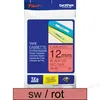 Schriftbandkassette Brother 12mm rot/schwarz  TZE431 Produktbild-Vorschau 2