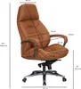 Brüxxi Kancelářská židle Karo, 137 cm, koňaková Náhled obrázku produktu 7