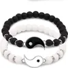 2 Stück Freundschaftsarmbänder Yin & Yang – Elastische Produktbild-Vorschau 1