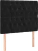 vidaXL Kopfteil Schwarz 90x7x118/128 cm Samt Produktbild-Vorschau 1