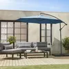 sweeek - Runder Ampelschirm Ø350cm - Wasserblau Produktbild-Vorschau 6