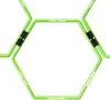 A close-up view of a green hexagonal coordination network with black connectors. Náhled obrázku produktu