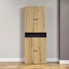 trendteam Bad Hochschrank Pure Bliss Evoke Eiche/Anthrazit Produktbild-Vorschau 5