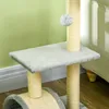 Arbre à chat PawHut 72 cm avec boules en peluche, tiges en Voir les images du produit 9