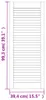 vidaXL Šatní dveře žaluziový design 4 ks 99,3x39,4 cm masiv Náhled obrázku produktu 6