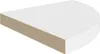 vidaXL Plávajúce rohové police 2 ks. Biela 35x35x3,8 cm MDF Náhľad obrázku produktu 4