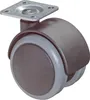 BS ruote doppie F76.050.PL plastica Ø 50 mm fino a 40 kg Anteprima dell’immagine prodotto 3