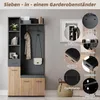 Merax Garderoben-Set 7-in-1, Kompaktgarderobe mit Sitzbank, Produktbild-Vorschau 10