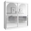PAWS MÖBEL Armoire coulissante blanche 200x215x65 MONIDO Voir les images du produit 1