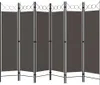 vidaXL 6dílný pokojový dělič antracit 240 x 180 cm Náhled obrázku produktu 1
