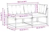 vidaXL Outdoor Mittel- und Ecksofa mit Kissen 2 Stück Natur Produktbild-Vorschau 8