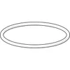 A white O-ring on a white background. Produktbild-Vorschau