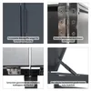 Mülltonnenbox MODUS | 3er | HxBxT 118,5x204x80 cm | für 3 x Produktbild-Vorschau 4