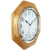 JVD NS71.1 Wanduhr Quarz analog achteckig hell eiche-farben Produktbild-Vorschau 2