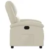 vidaXL Fauteuil relax Crème Similicuir Voir les images du produit 5
