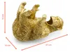 2.02 Flaschenhalter AFFE in gold - ca. 27 x 15 cm - Produktbild-Vorschau 2