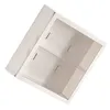 A white display case with two compartments, shown from a diagonal top-down view. Podgląd zdjęcia produktu
