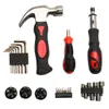 A collection of tools, including a hammer, screwdrivers, and hex keys, arranged on a white background. Produktbild-Vorschau