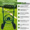 Schlauchwagen Premium 4 Vollgummiräder 92x57x78 cm Stahl, Produktbild-Vorschau 9