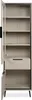 finori Vitrine Arona 52B sand / schwarz melaminbeschichtet Produktbild-Vorschau 5