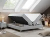 Boxspringbett ohne Kopfteil mit Bettkasten, Bett niedriges Produktbild-Vorschau 2