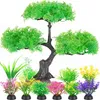 Alberi realistici per acquario decorazioni vegetali Borlech Anteprima dell’immagine prodotto 1