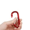10 Stück 78mm Karabinerhaken Rot D-Form Schnapphaken Produktbild-Vorschau 2