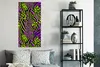 MuchoWow® Poster Tiermuster - Zebra - Neon - Lila 60x120 cm Produktbild-Vorschau 4