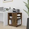 vidaXL Rollschrank Räuchereiche 60x53x72 cm Holzwerkstoff Produktbild-Vorschau 2