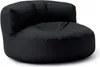 A black beanbag chair on a white background. Anteprima dell’immagine prodotto