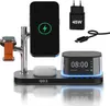 Stazione di ricarica wireless 5 in 1 con sveglia, Anteprima dell’immagine prodotto 1